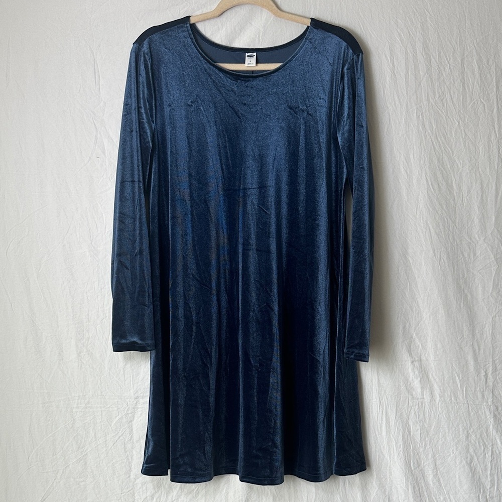 Old Navy Navy Blue Velvet Dress